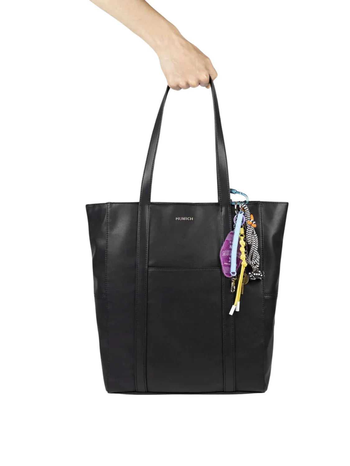 Bolso Shopper Munich Charms Negro | Bicos de Fío