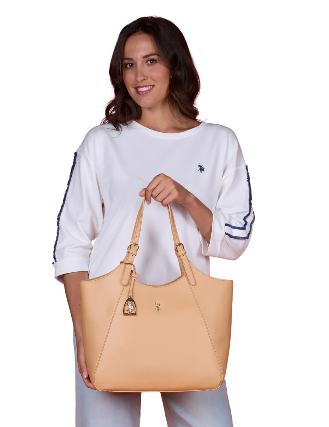 Bolso Shopper US Polo Assn Jones Camel | Bicos de Fío