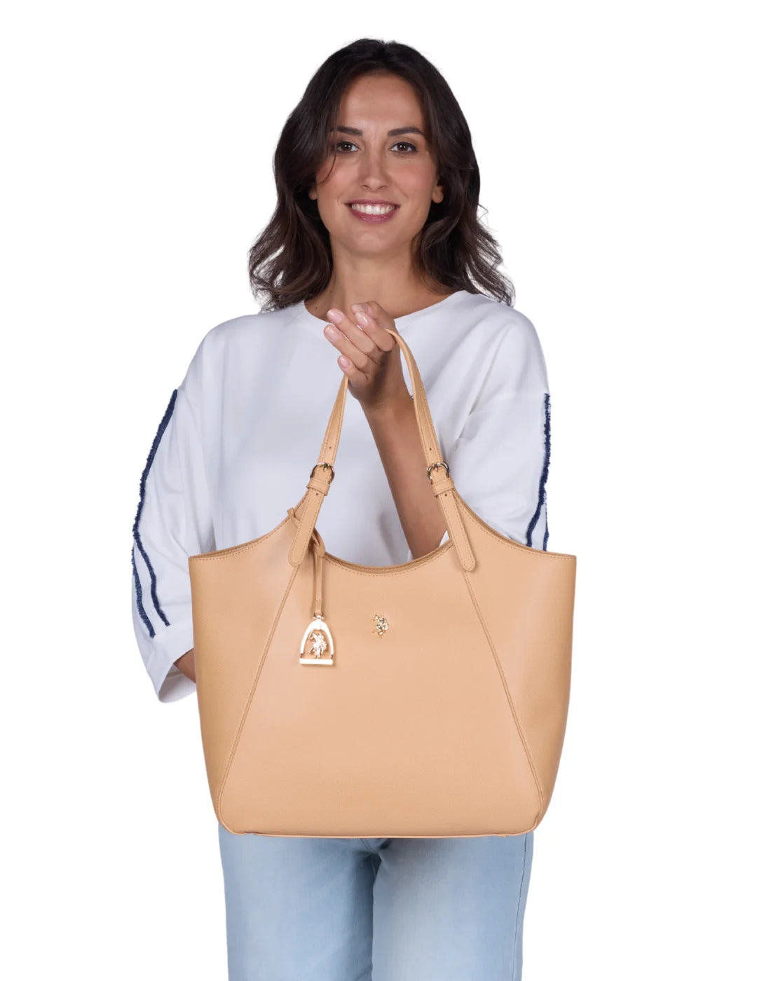 Bolso Shopper US Polo Assn Jones Camel | Bicos de Fío