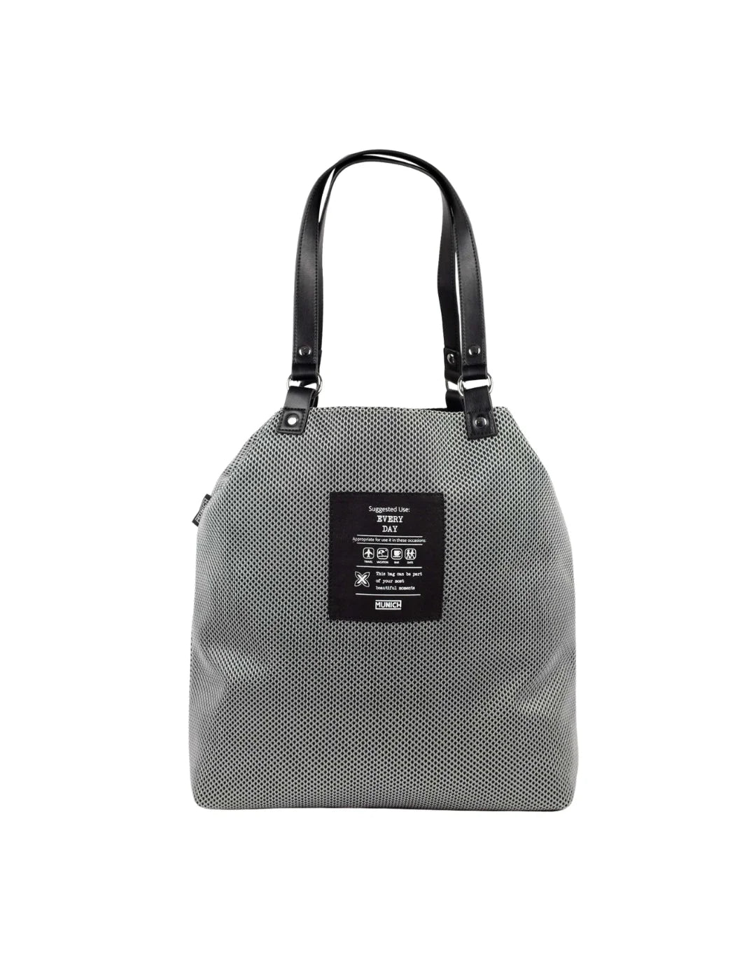 Bolso Reversible Munich Gogo Spin Gris | Bicos de Fío