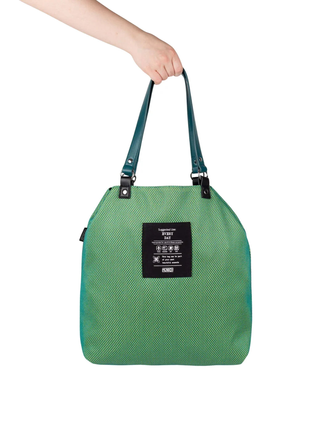 Bolso Reversible Munich Gogo Spin Verde | Bicos de Fío