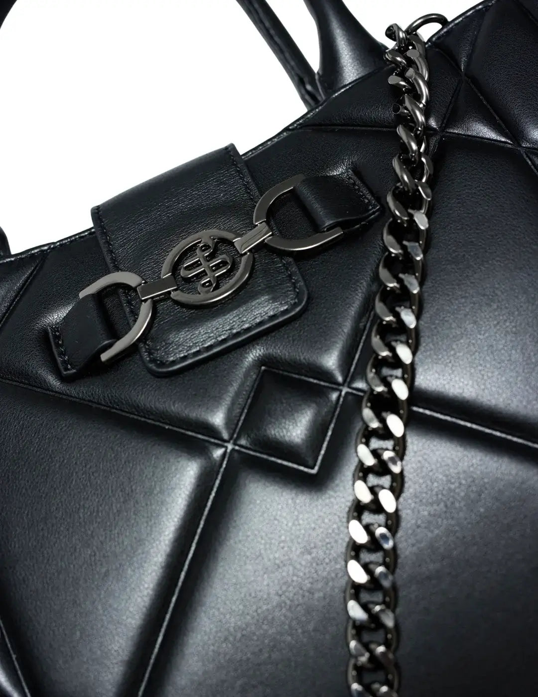Bolso Tote Salsa Jeans Vegan Negro | Bicos de Fío