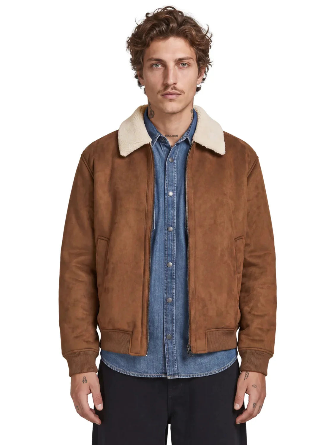 Bomber Jack&Jones Luluke Marrón | Bicos de Fío