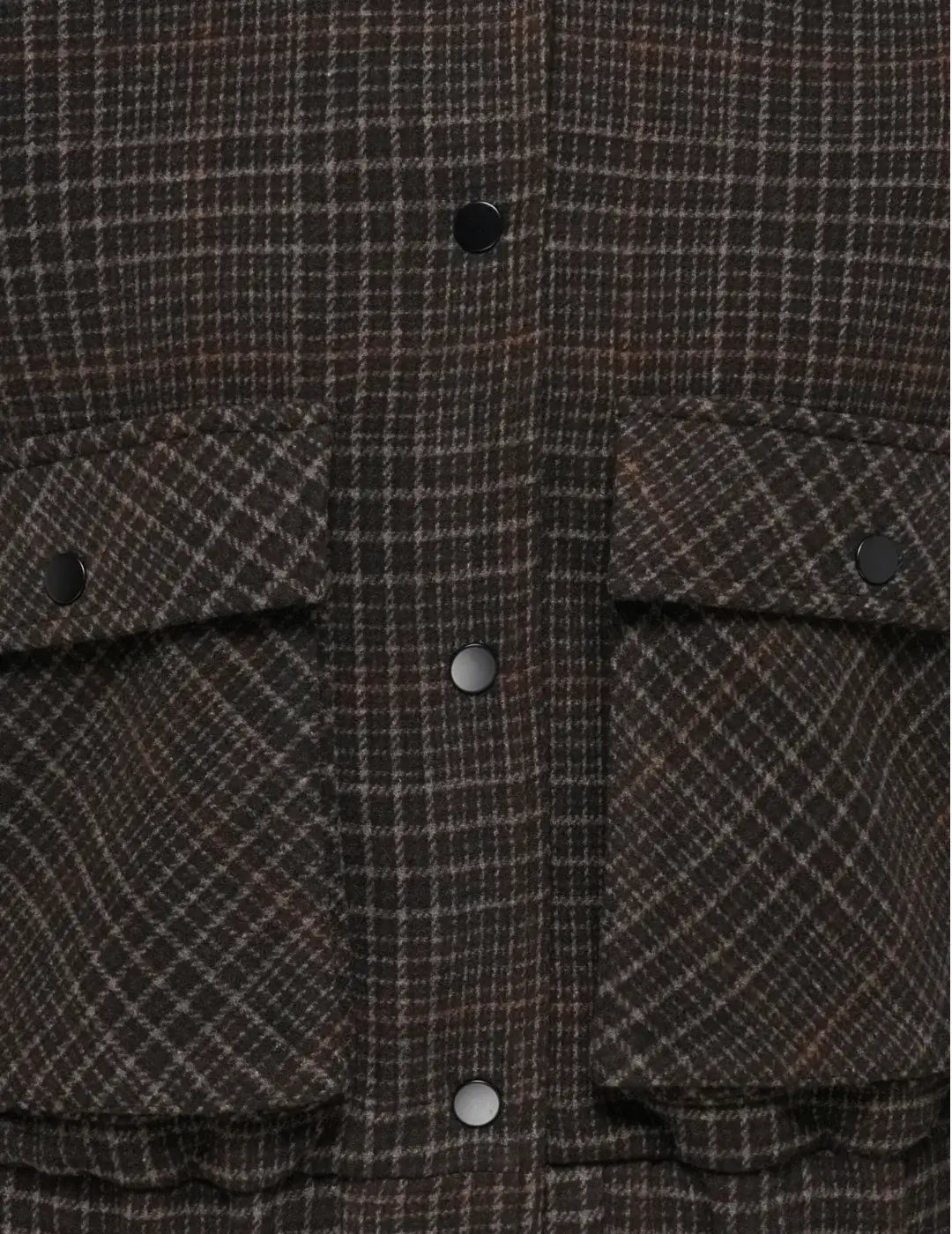 Bomber Cuadros ONLY Mika Marrón | Bicos de Fío