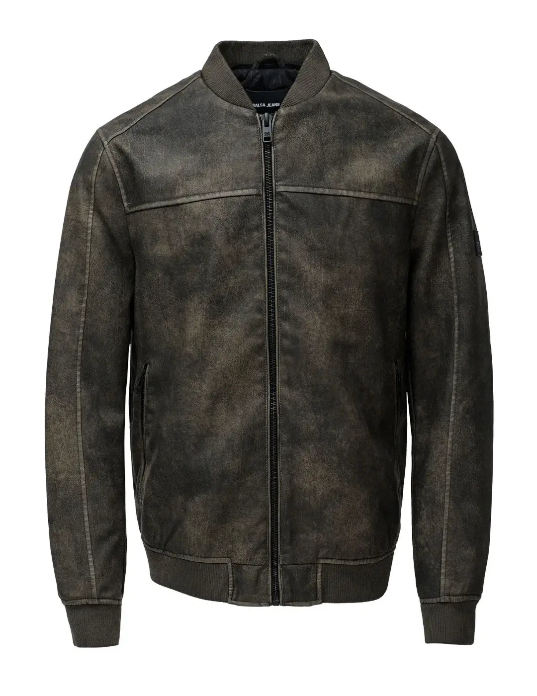Bomber Cuero Sintético Salsa Jeans Marrón | Bicos de Fío
