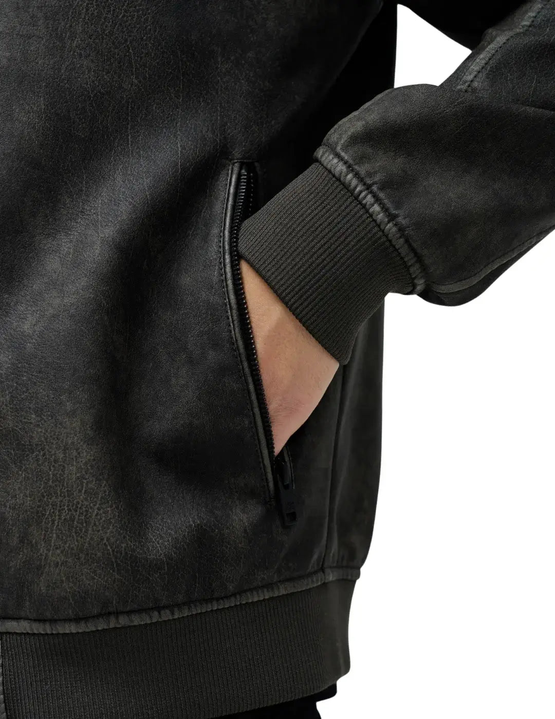 Bomber Cuero Sintético Salsa Jeans Marrón | Bicos de Fío