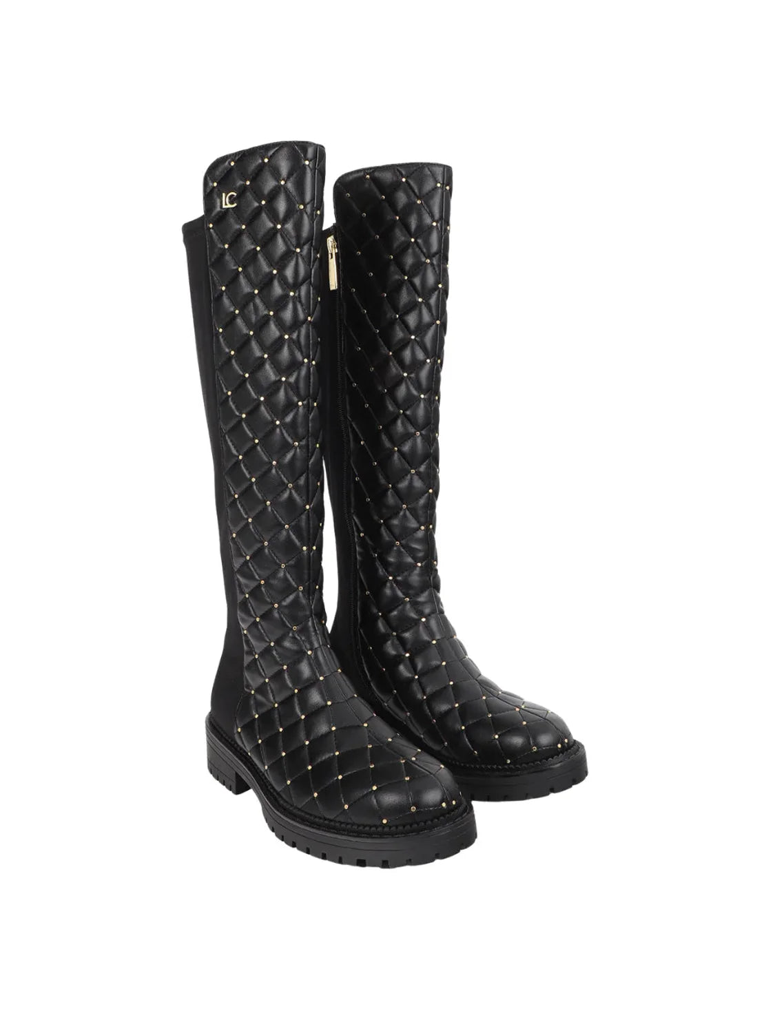 Bota Lola Casademunt Mini Tachas Negro | Bicos de Fío