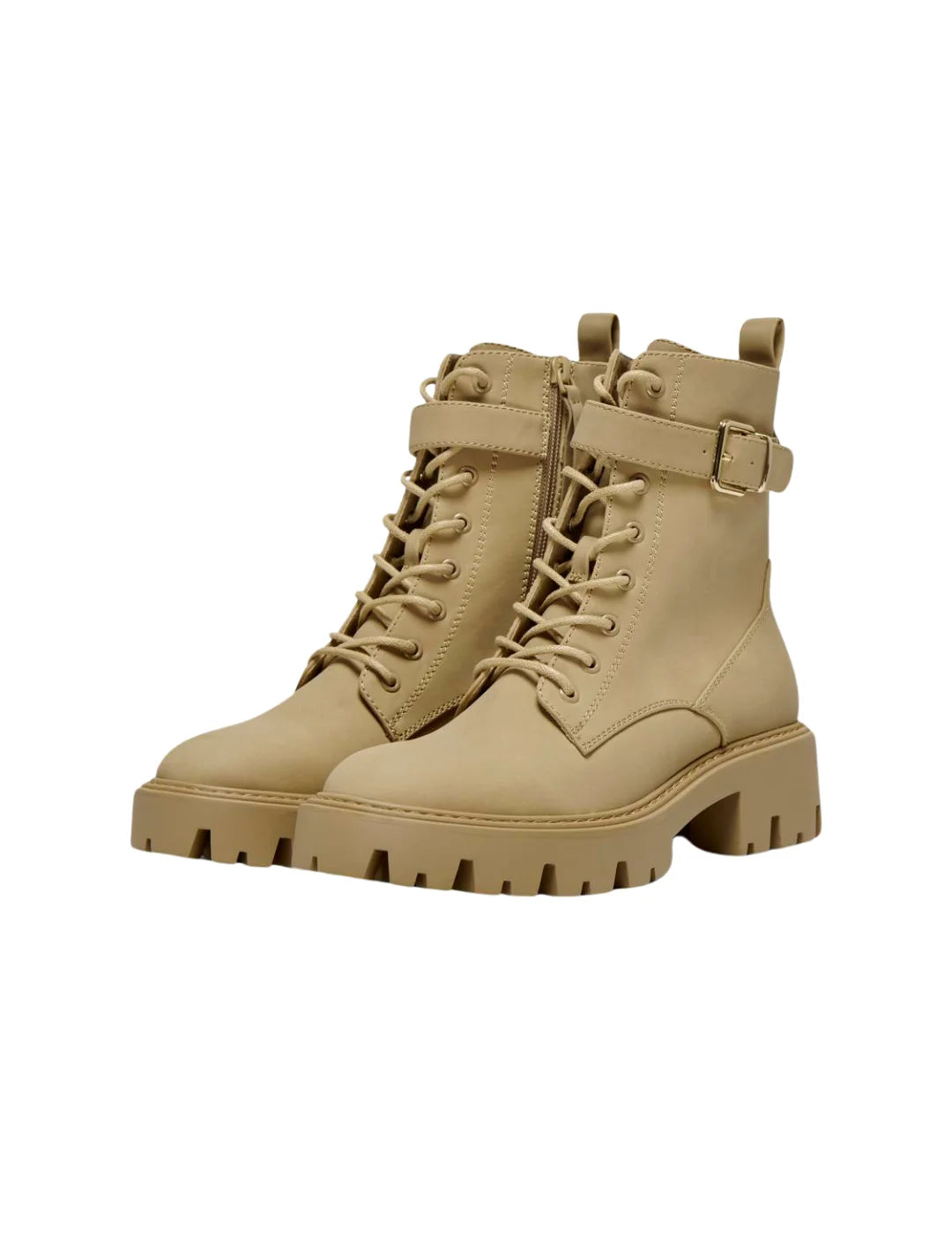 Bota Biker Only Onlbetty Beige | Bicos de Fío