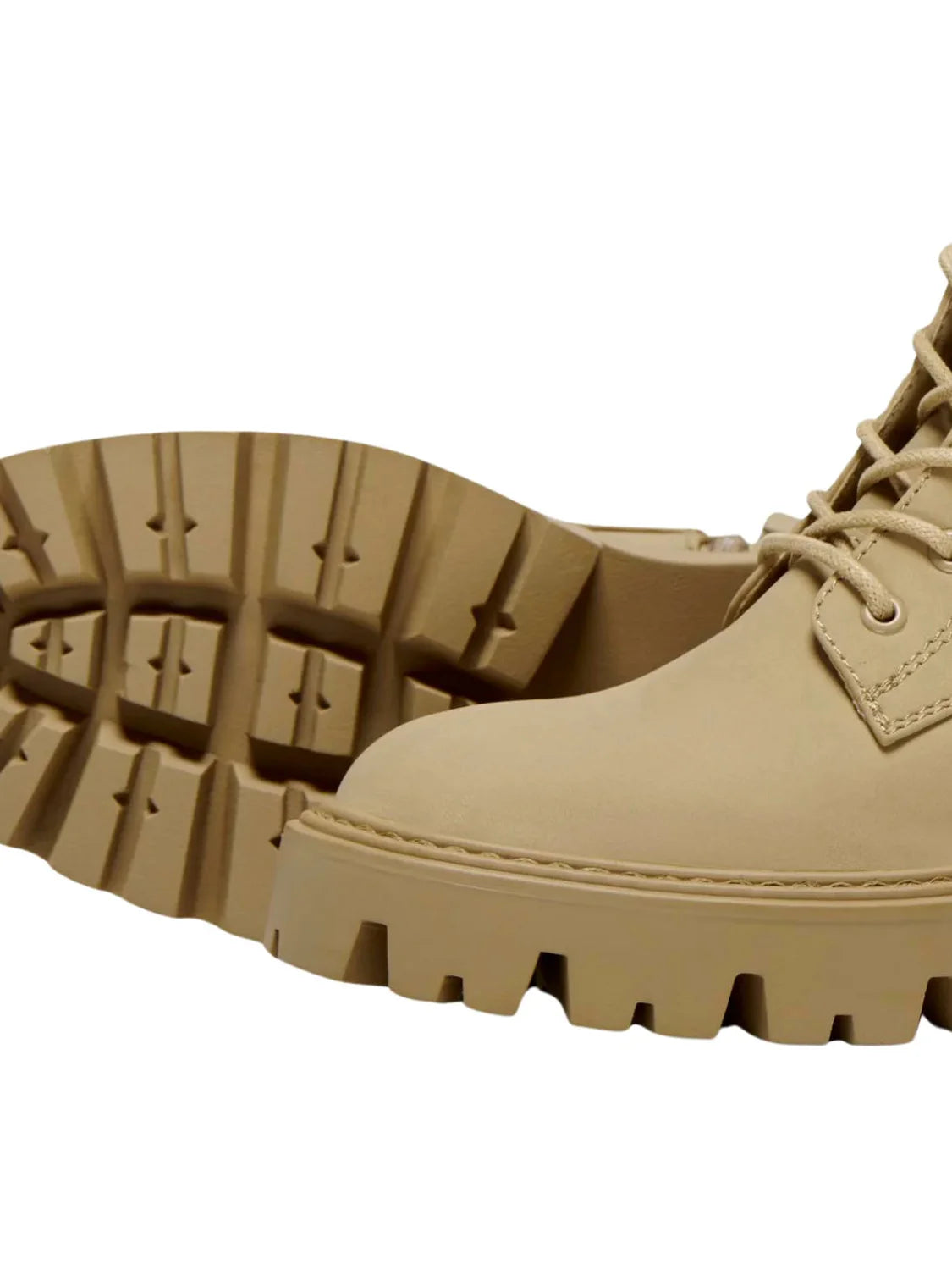 Bota Biker Only Onlbetty Beige | Bicos de Fío