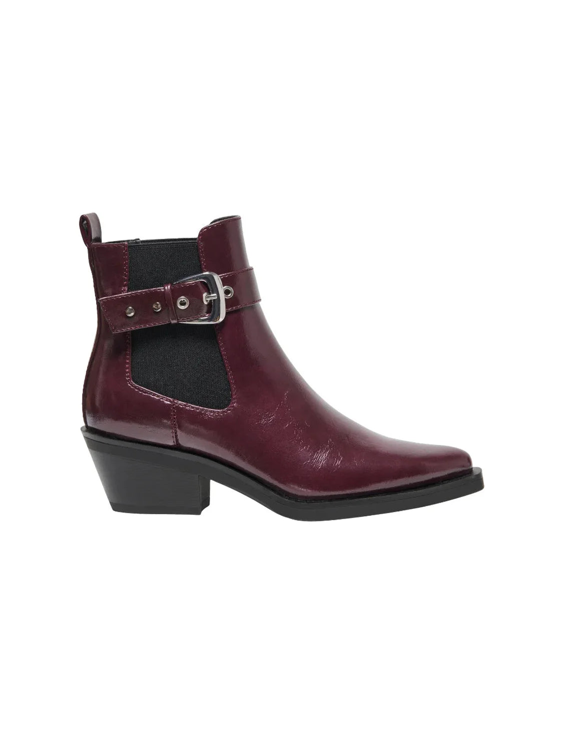 Bota Hebilla ONLY Amie Burgundy | Bicos de Fío