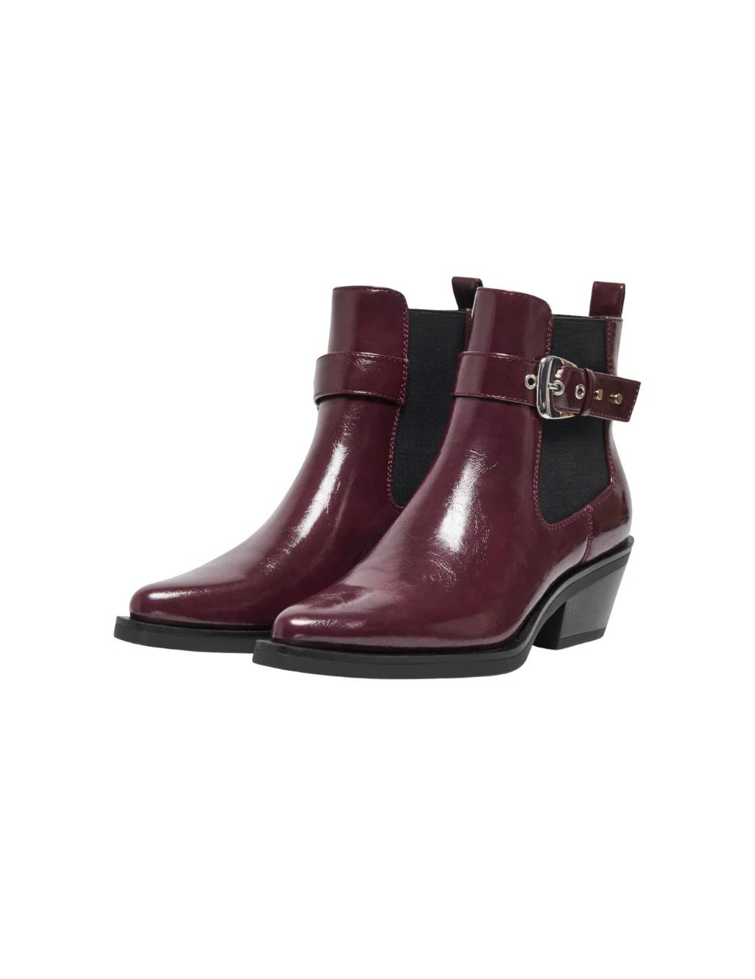 Bota Hebilla ONLY Amie Burgundy | Bicos de Fío