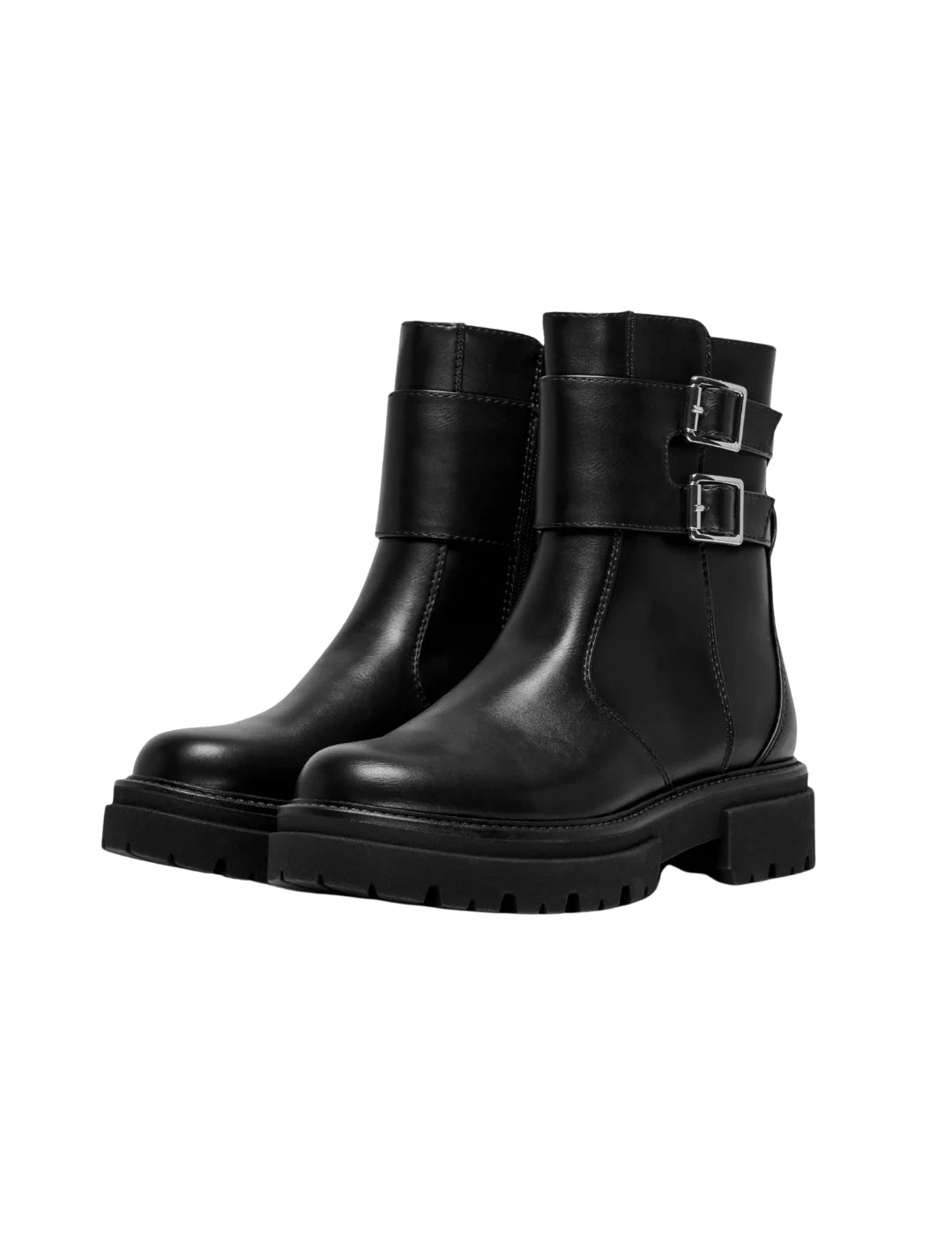 Bota Doble Hebilla ONLY Trinity Negro | Bicos de Fío