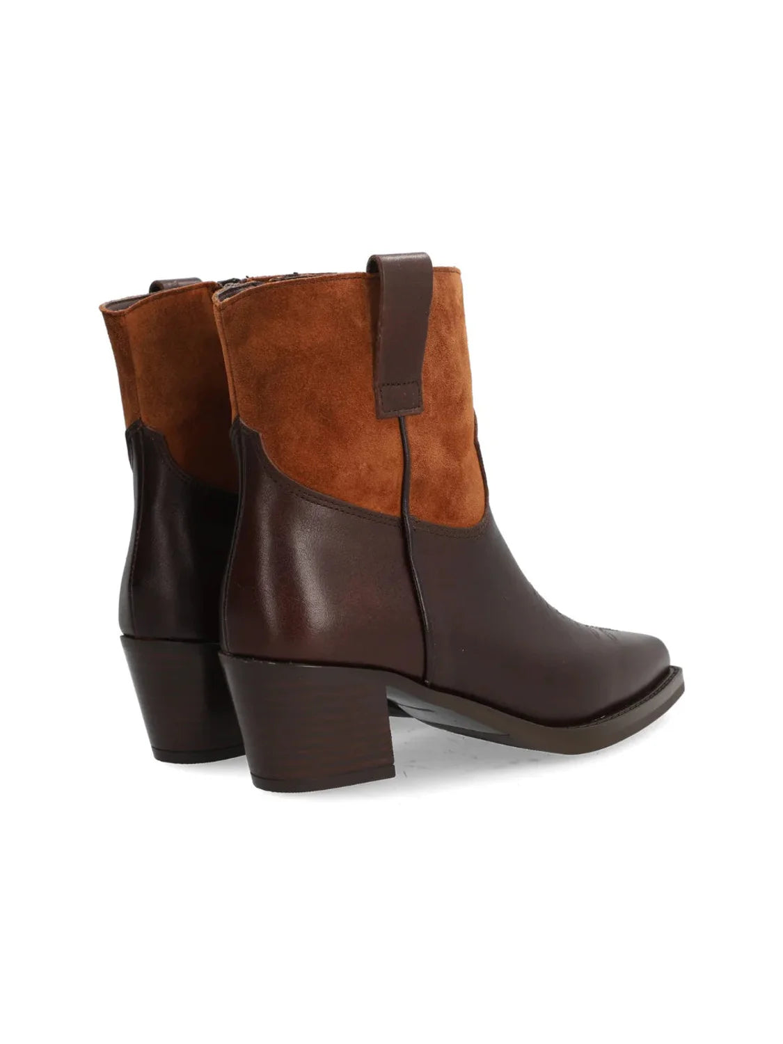 Botines ALPE Brooklyn Bicolor Marrón | Bicos de Fío