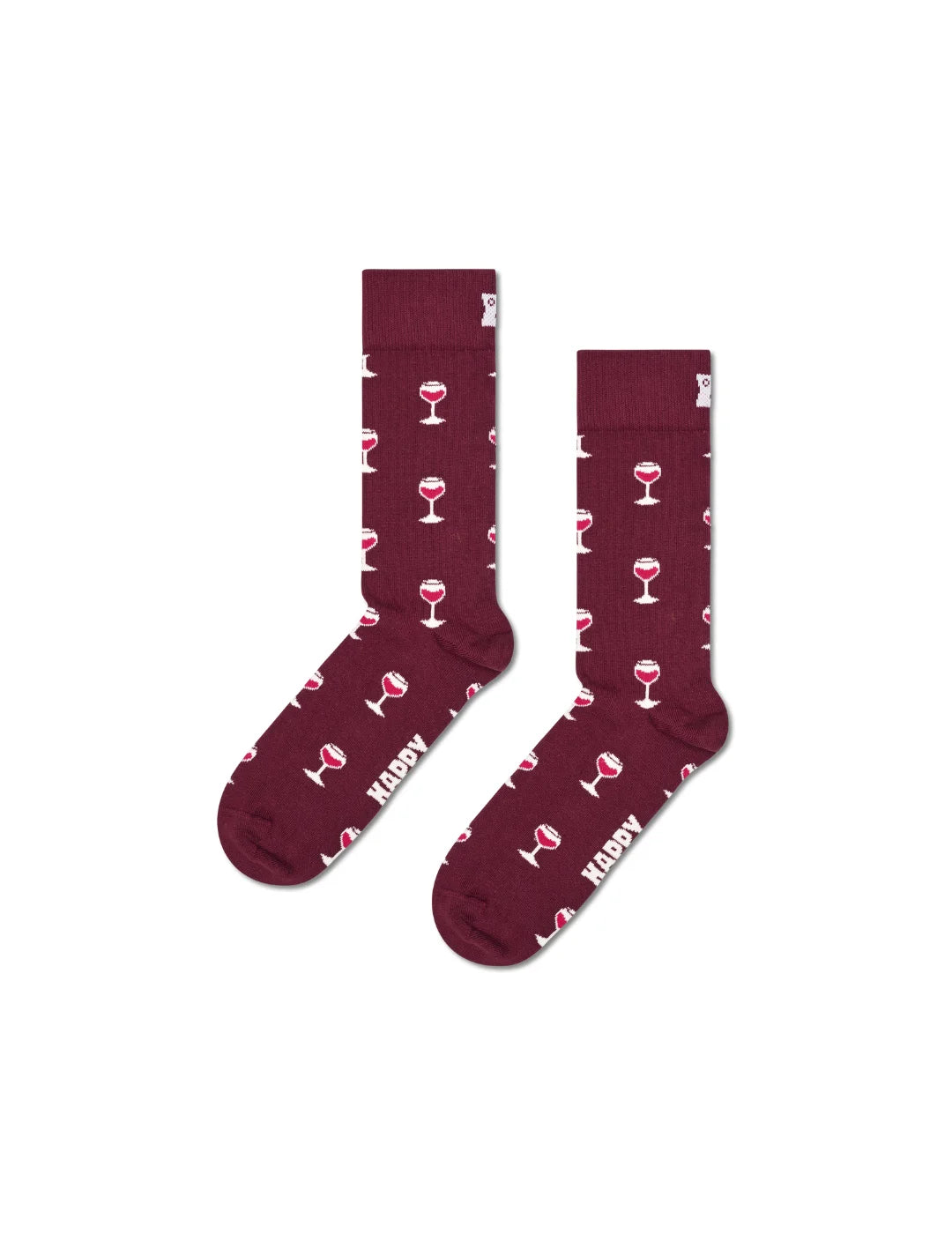 Calcetines Happy Socks Glass Of Wine Granate | Bicos de Fío