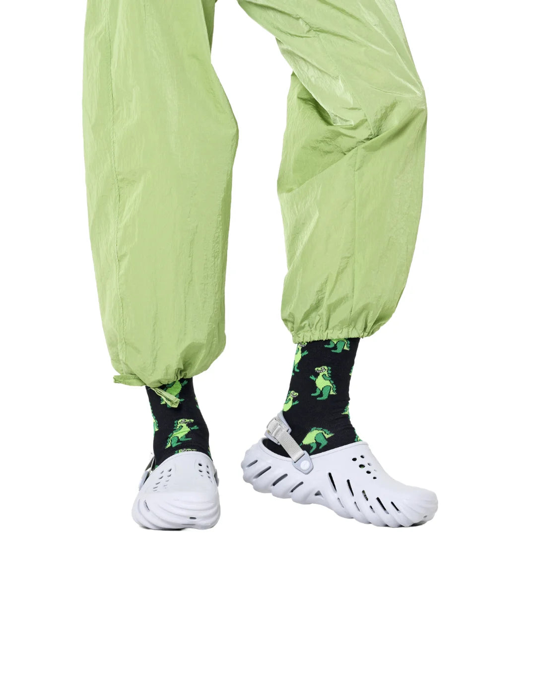 Calcetines Happy Socks Inflatable Dino Negro | Bicos de Fío