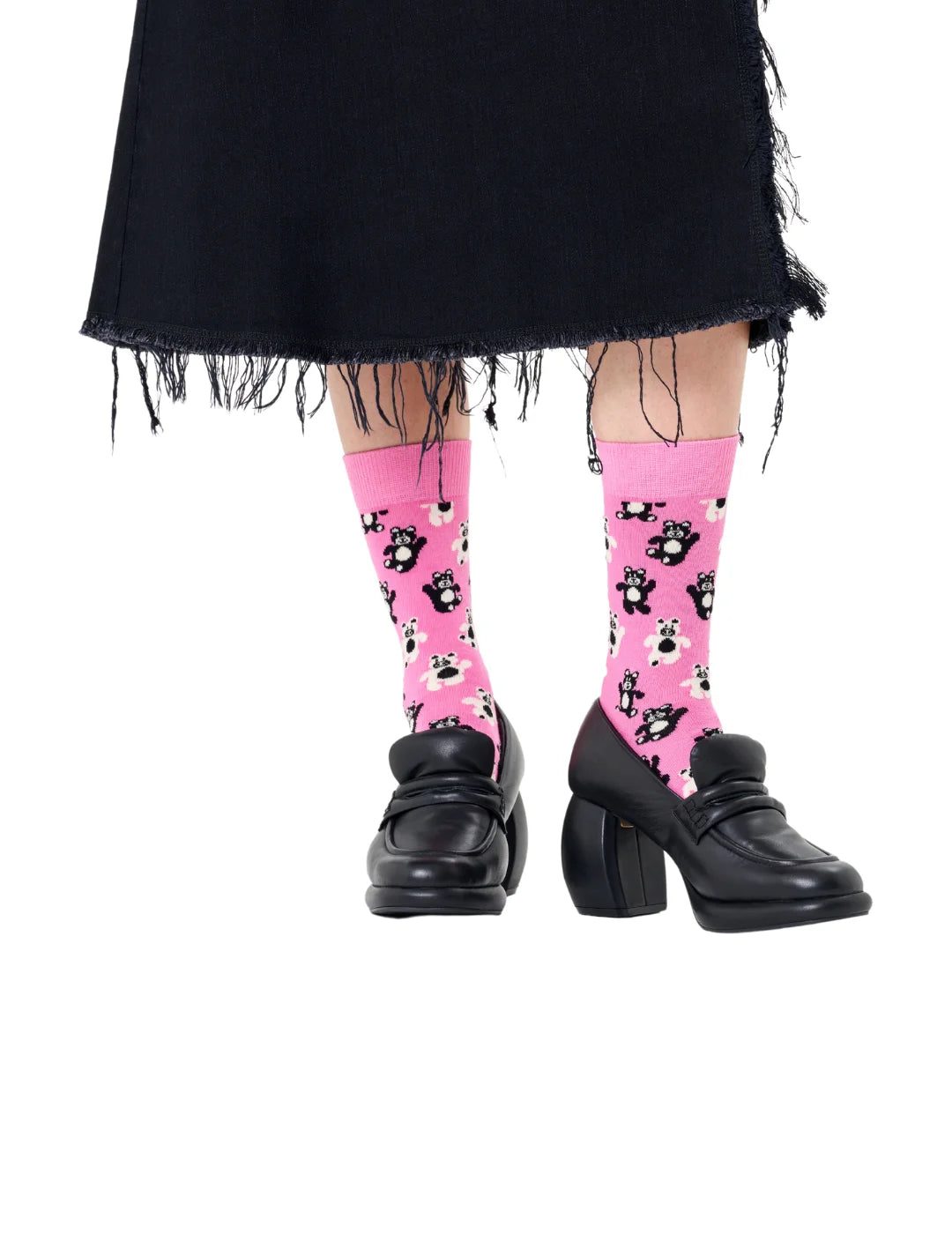 Calcetines Happy Socks Teddy Bear Rosa | Bicos de Fío