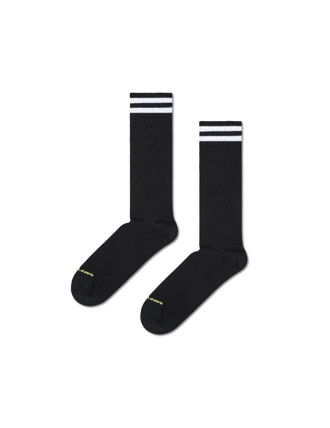 Calcetines Happy Socks Acanalados Negro | Bicos de Fío