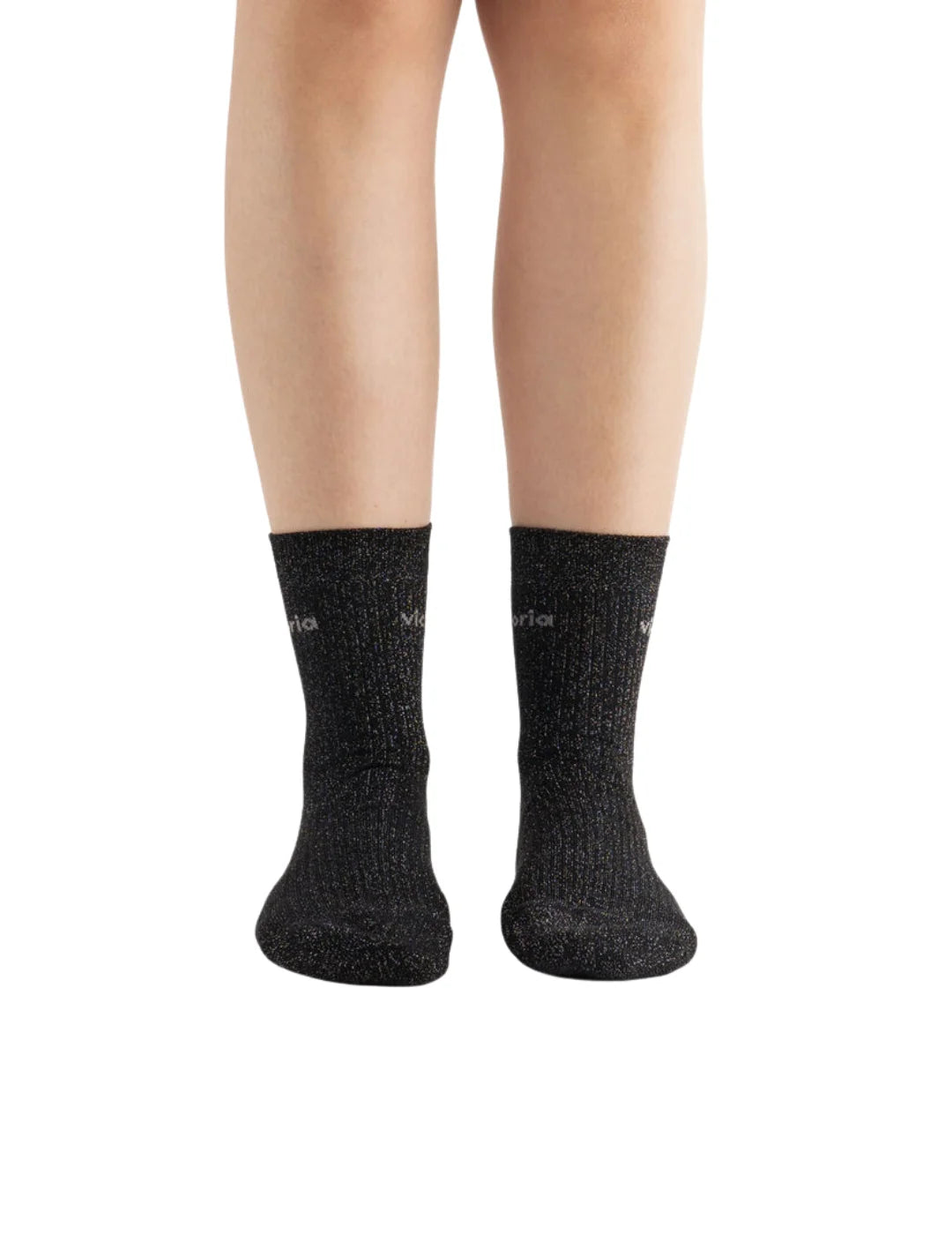 Calcetines Lisos Victoria Lurex Negro | Bicos de Fío