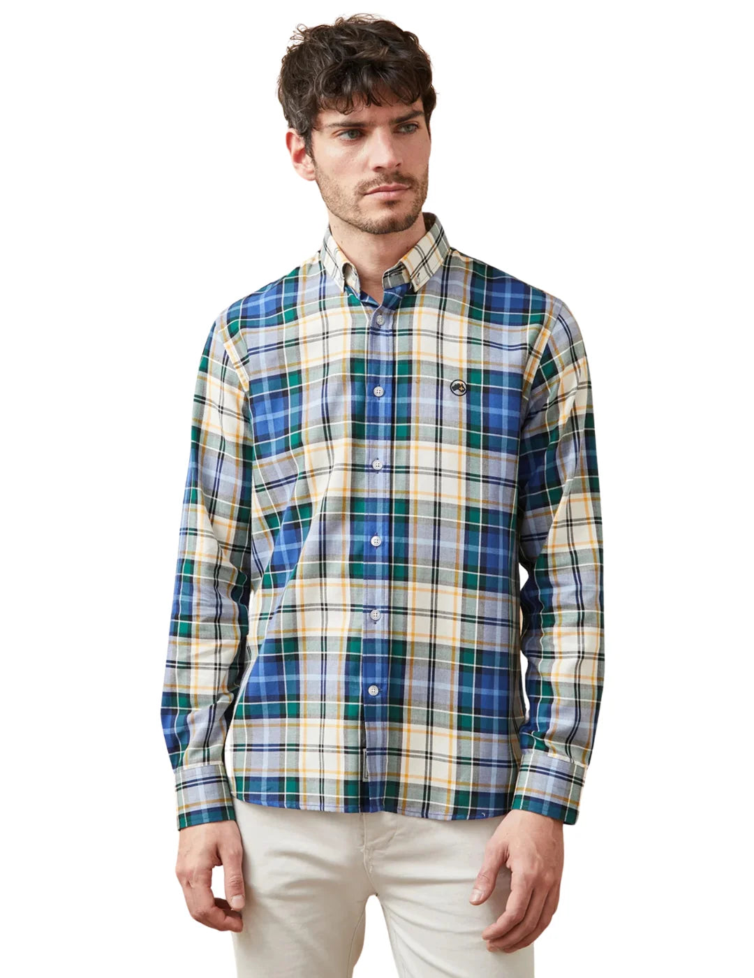Camisa De Cuadros Altonadock Azul | Bicos de Fío