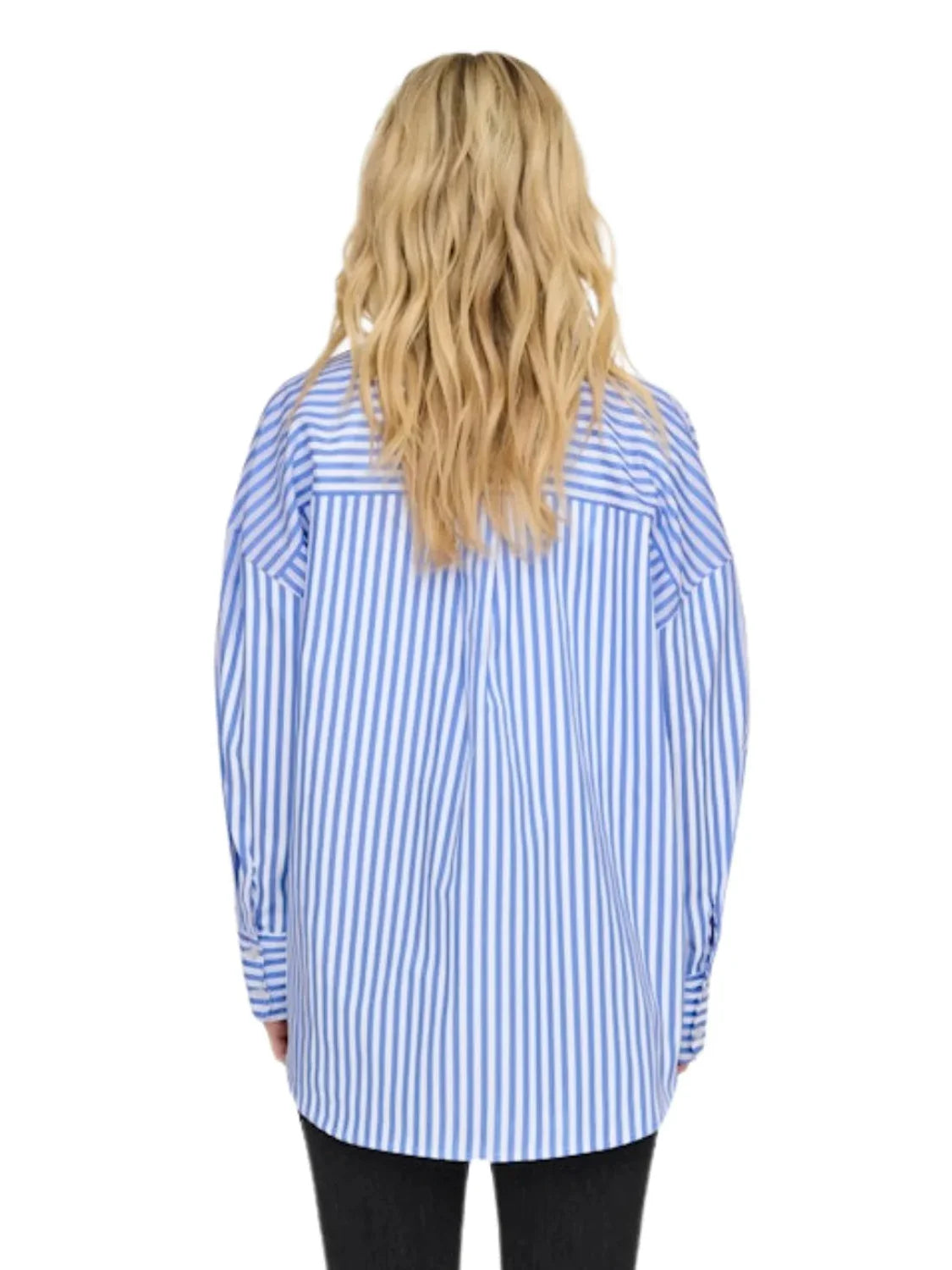 Camisa Suelta JDY Vesper Rayas Azul | Bicos de Fío