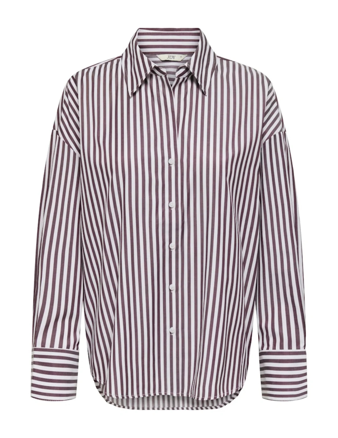 Camisa Suelta JDY Vesper Rayas Gris | Bicos de Fío