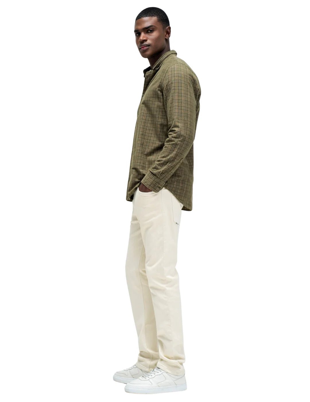 Camisa Bombasina Salsa Jeans Verde | Bicos de Fío