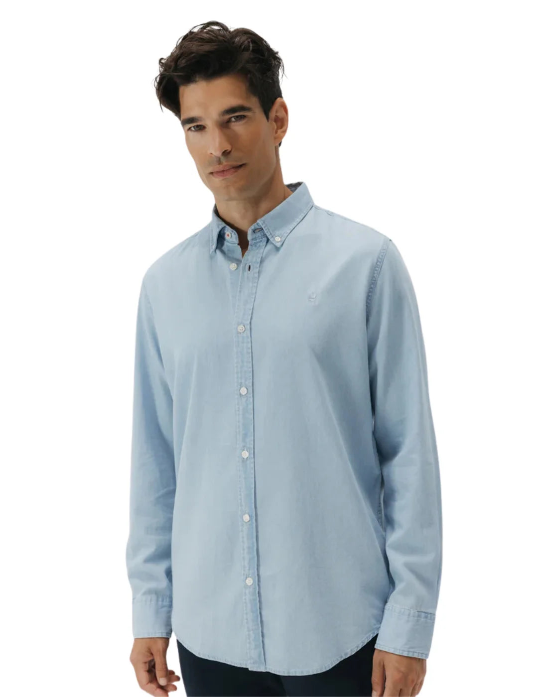 Camisa Denim Bleach elPulpo Azul Claro | Bicos de Fío