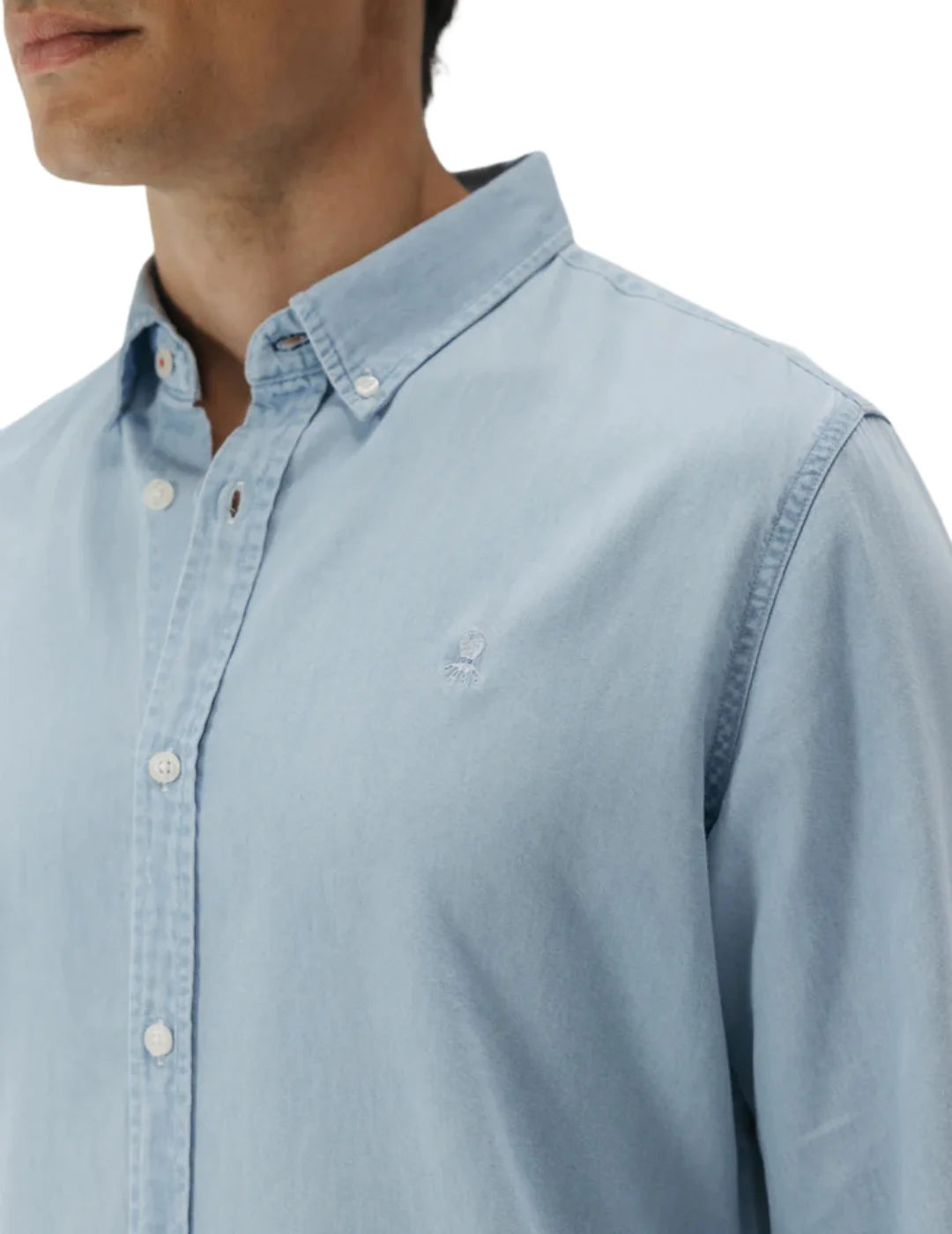 Camisa Denim Bleach elPulpo Azul Claro | Bicos de Fío