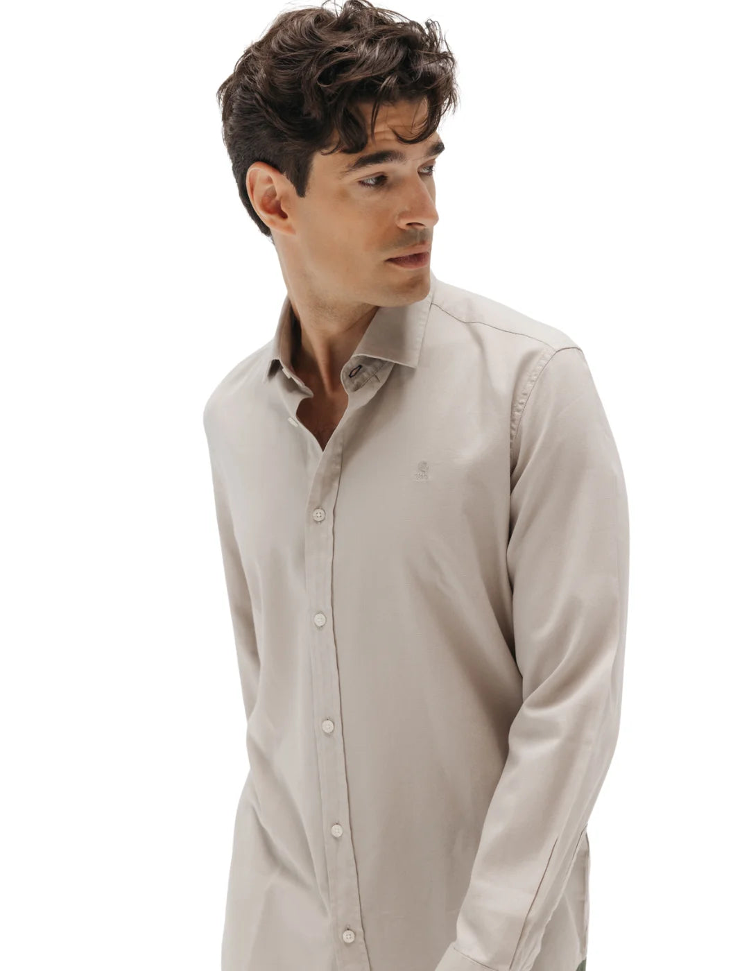 Camisa Casual El Pulpo Garment Dyed Arena | Bicos de Fío