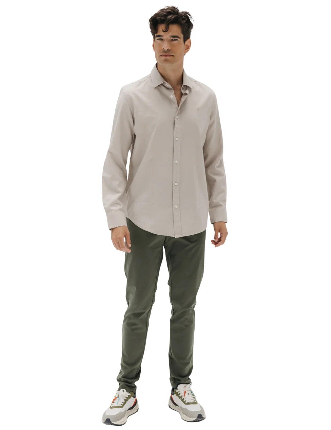 Camisa Casual El Pulpo Garment Dyed Arena | Bicos de Fío