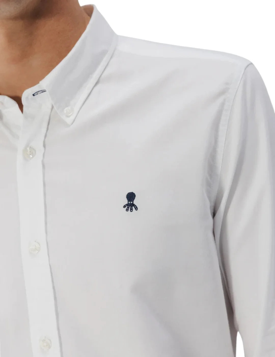 Camisa Oxford Casual El Pulpo Blanco | Bicos de Fío