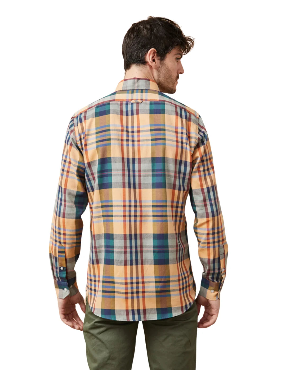 Camisa De Cuadros Altonadock Mostaza | Bicos de Fío