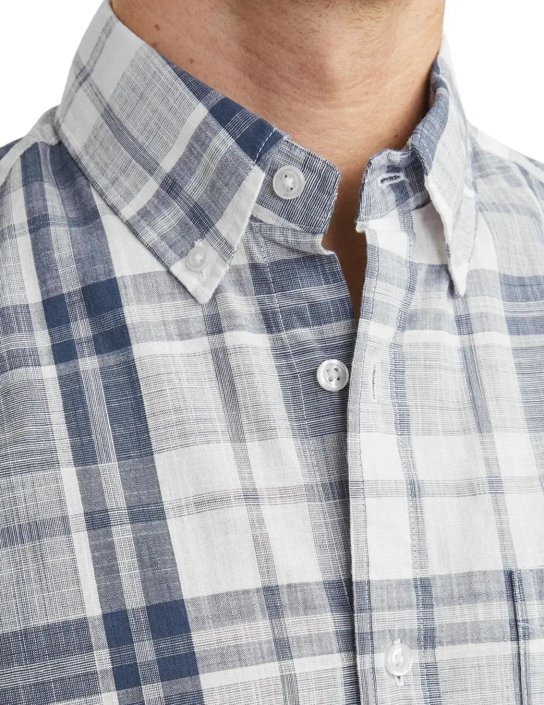 Camisa De Cuadros Jack & Jones BluBrook Azul | Bicos de Fío