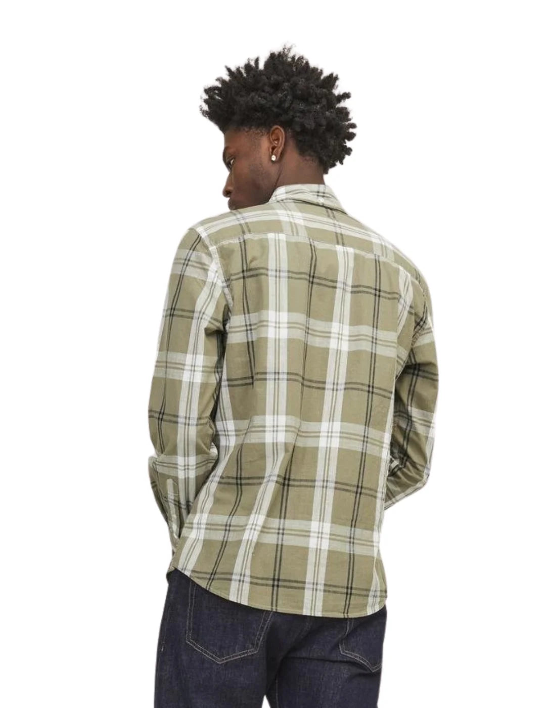 Camisa De Cuadros Jack & Jones BluBrook Verde | Bicos de Fío