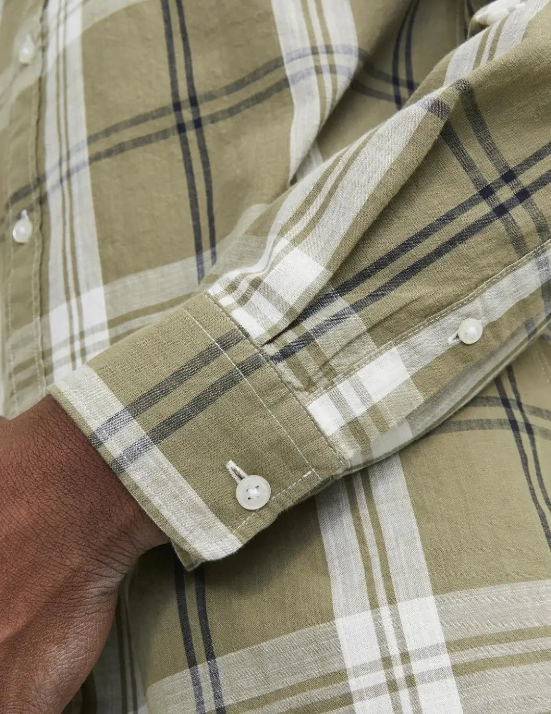 Camisa De Cuadros Jack & Jones BluBrook Verde | Bicos de Fío