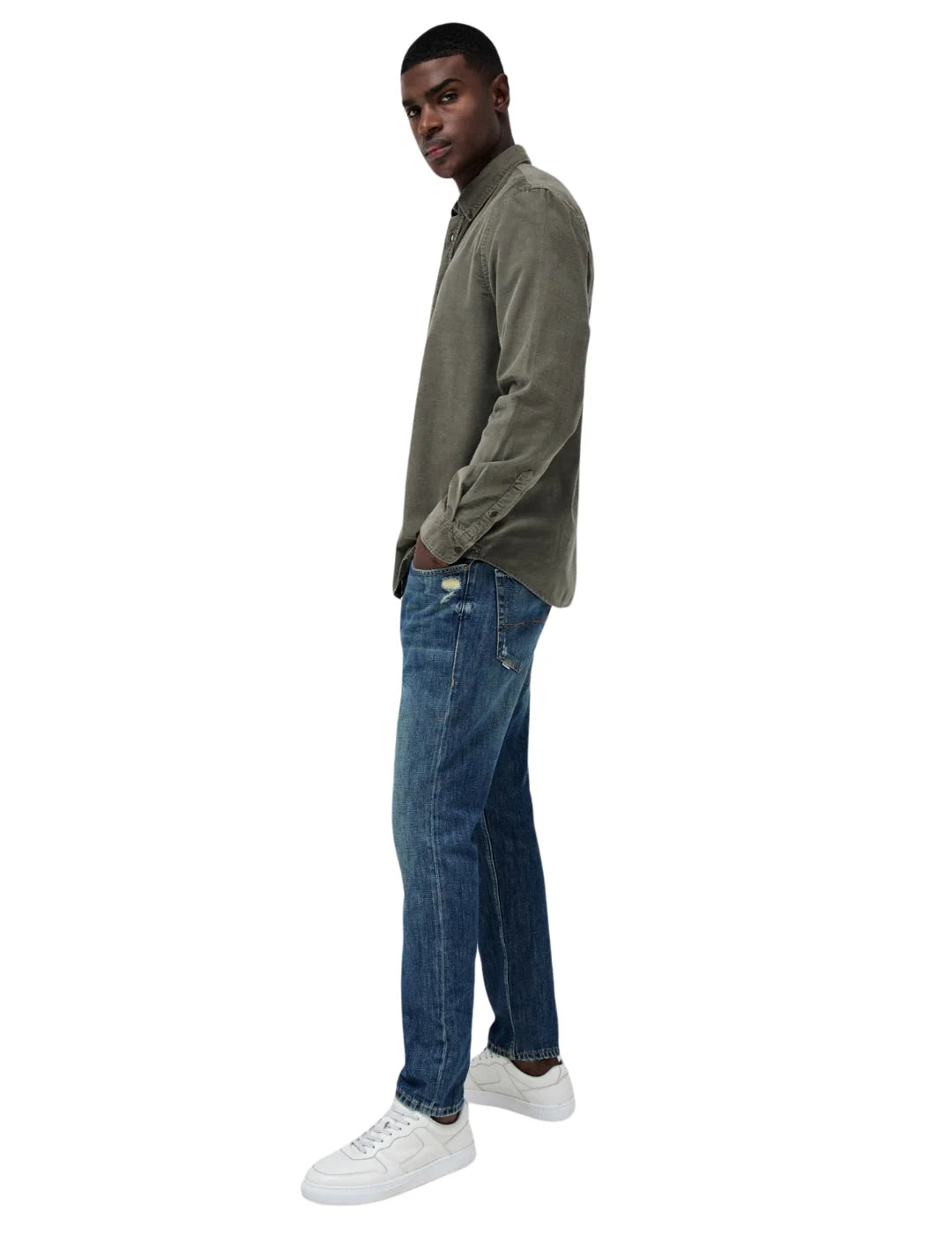 Camisa De Pana Salsa Jeans Verde | Bicos de Fío