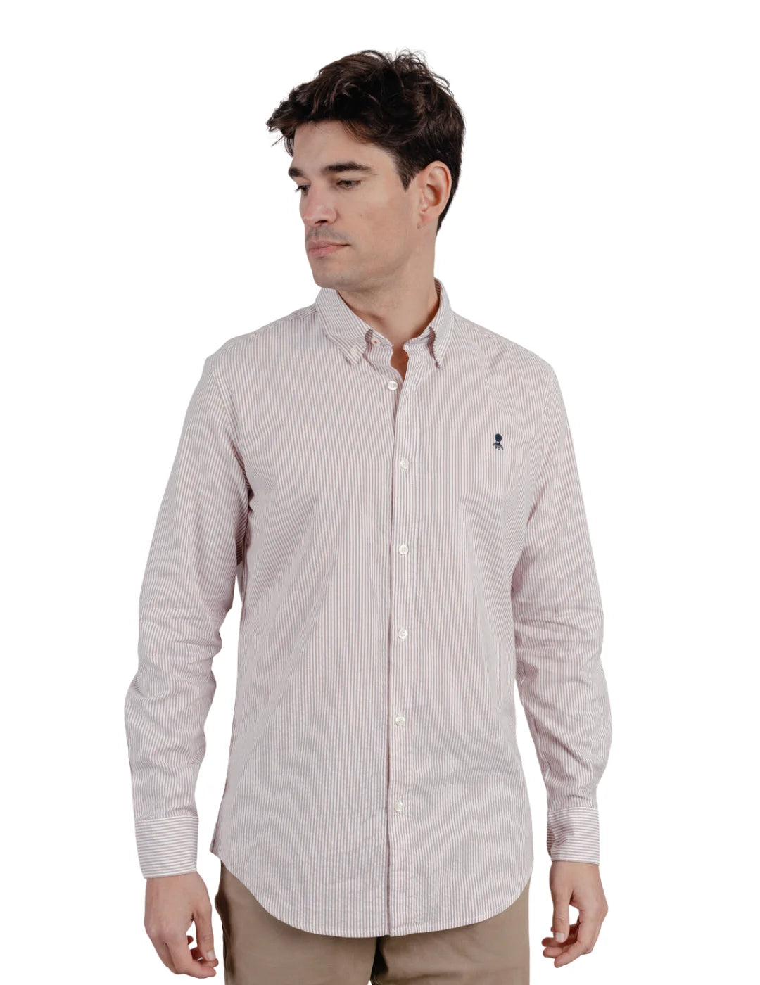 Camisa Casual elPulpo Raya Canela | Bicos de Fío