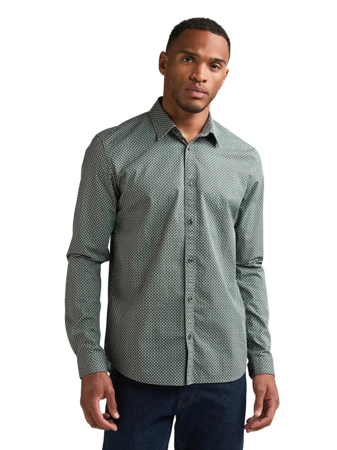 Camisa Petrol Industries SIL 401 Teal Green | Bicos de Fío