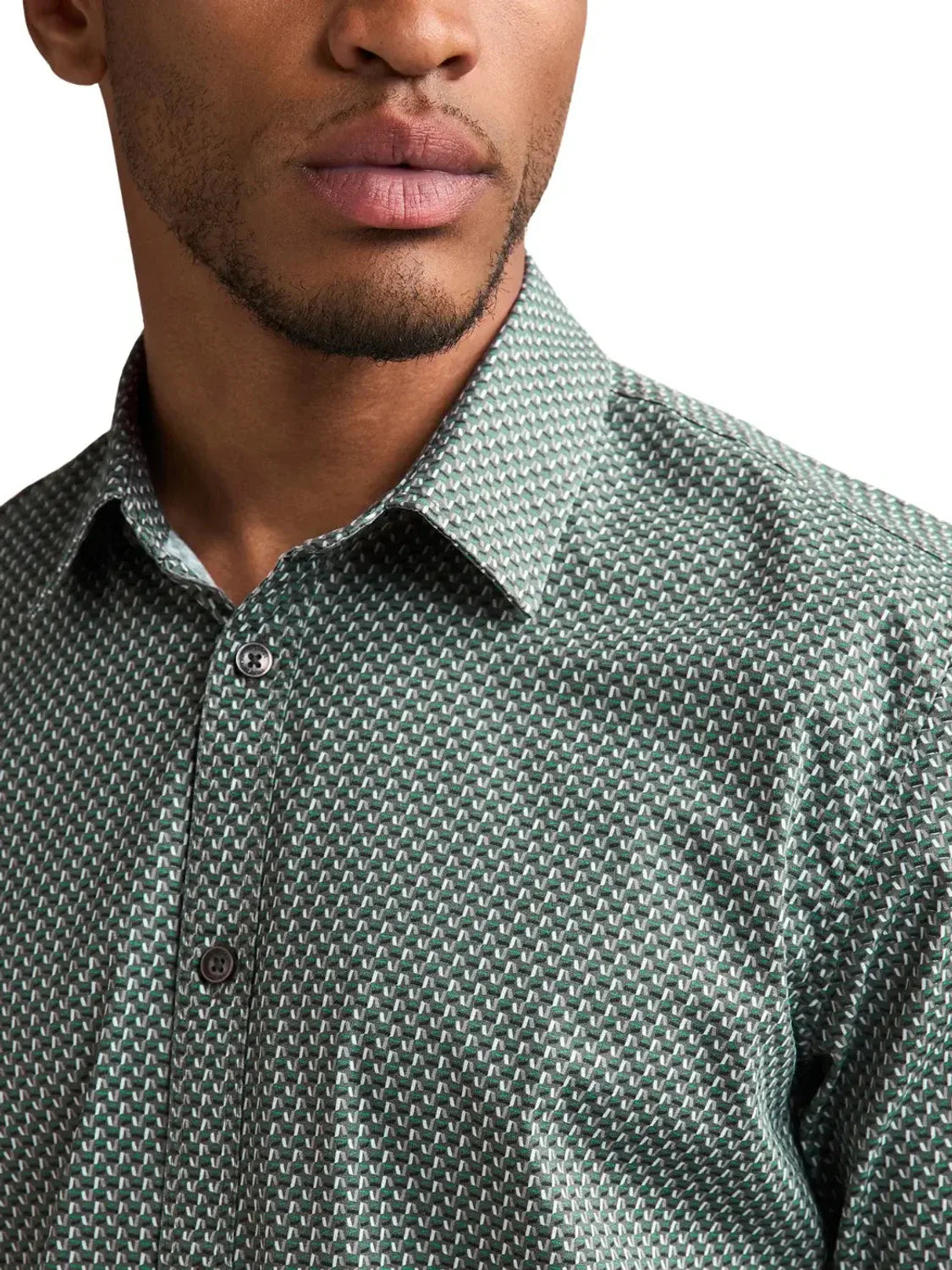 Camisa Petrol Industries SIL 401 Teal Green | Bicos de Fío