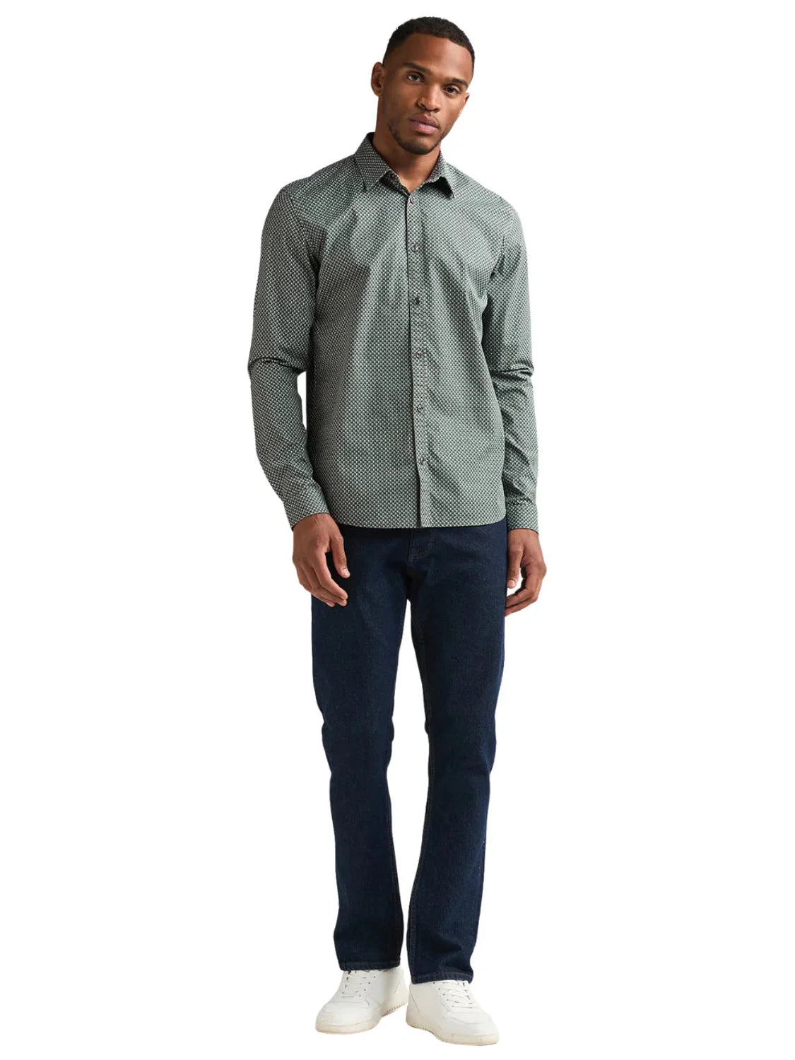 Camisa Petrol Industries SIL 401 Teal Green | Bicos de Fío