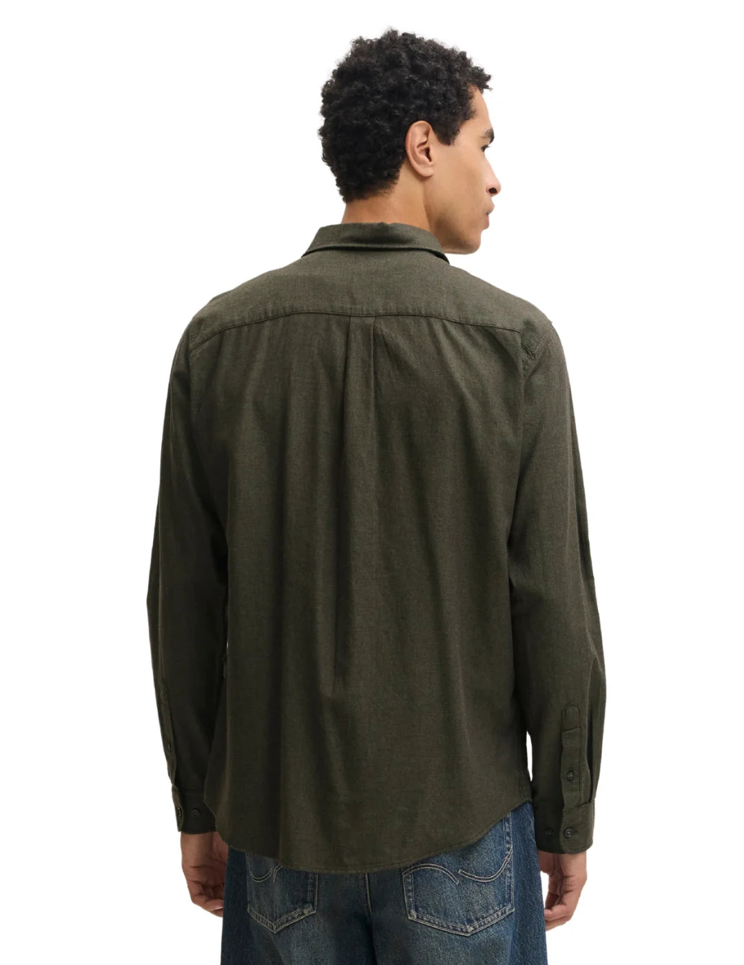 Camisa Jack&Jones Field Melange Verde | Bicos de Fío