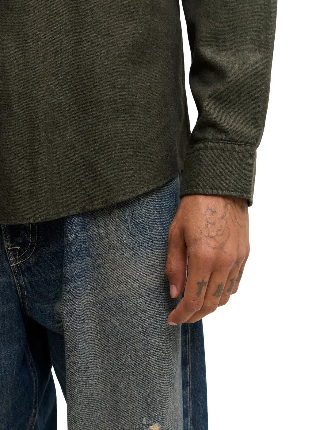 Camisa Jack&Jones Field Melange Verde | Bicos de Fío