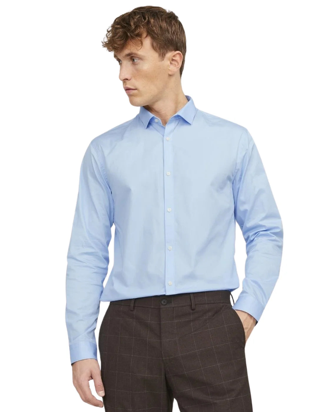 Camisa Formal Jack & Jones Azul Claro | Bicos de Fío