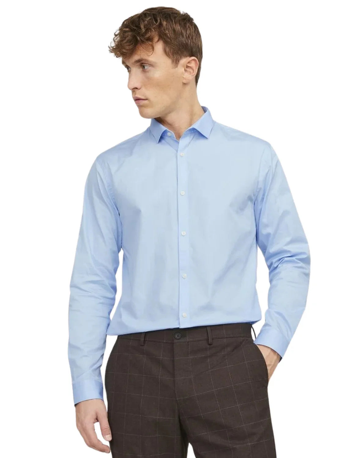 Camisa Formal Jack & Jones Azul Claro | Bicos de Fío