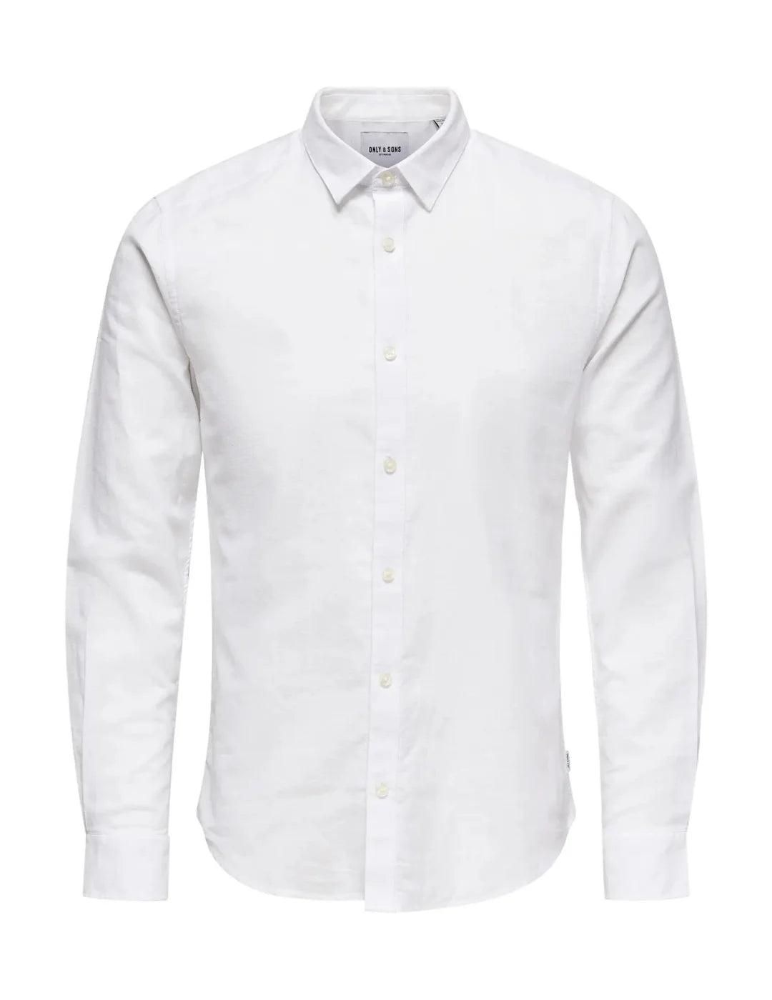 Camisa Lino ONLY&SONS Caiden Blanco | Bicos de Fío