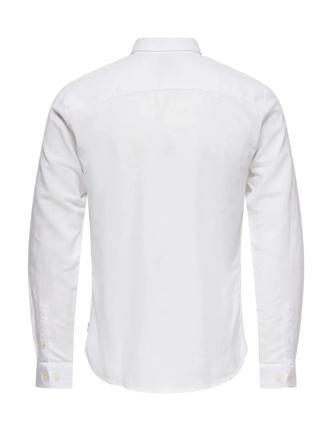 Camisa Lino ONLY&SONS Caiden Blanco | Bicos de Fío