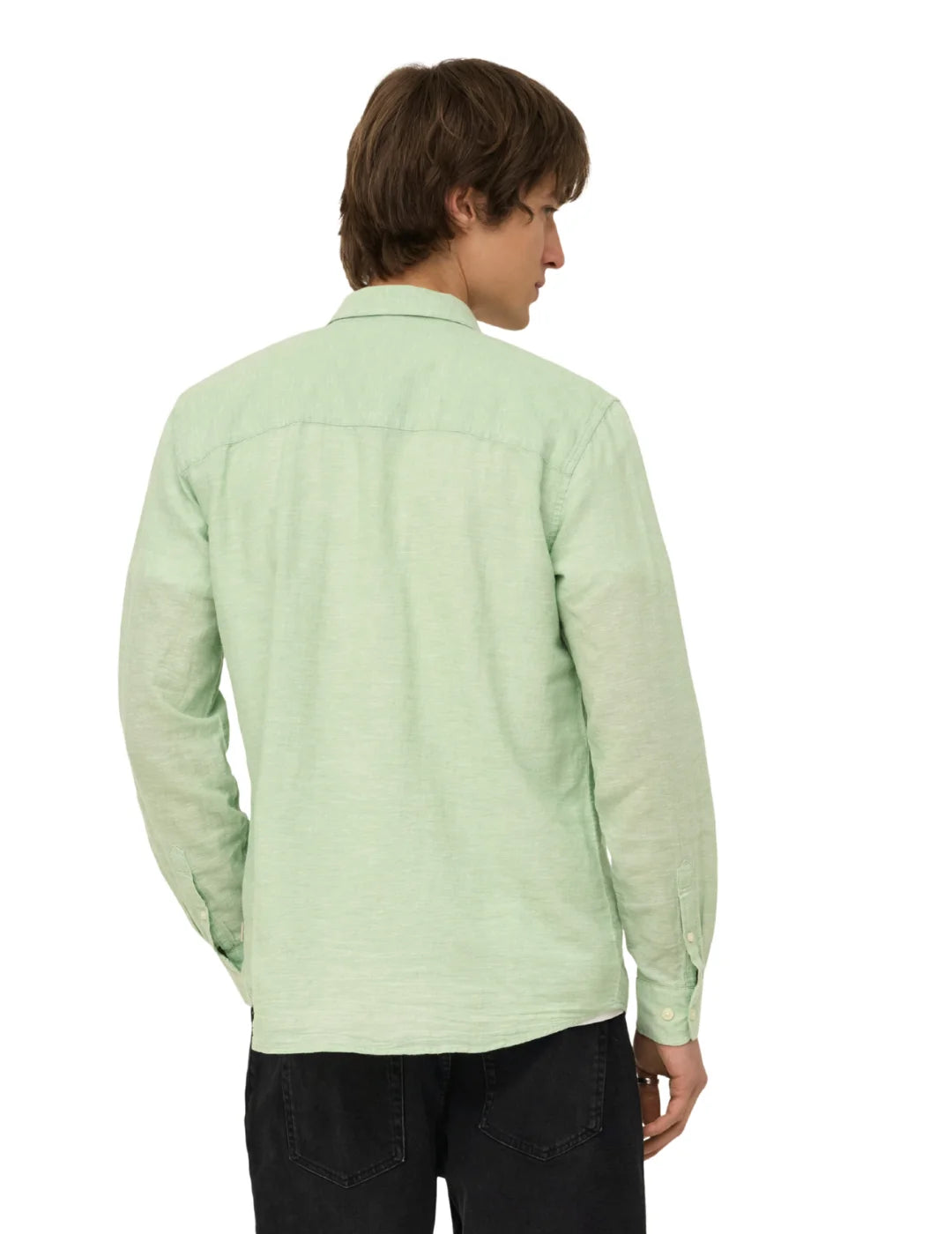 Camisa Lino ONLY&SONS Caiden Verde Quiet | Bicos de Fío