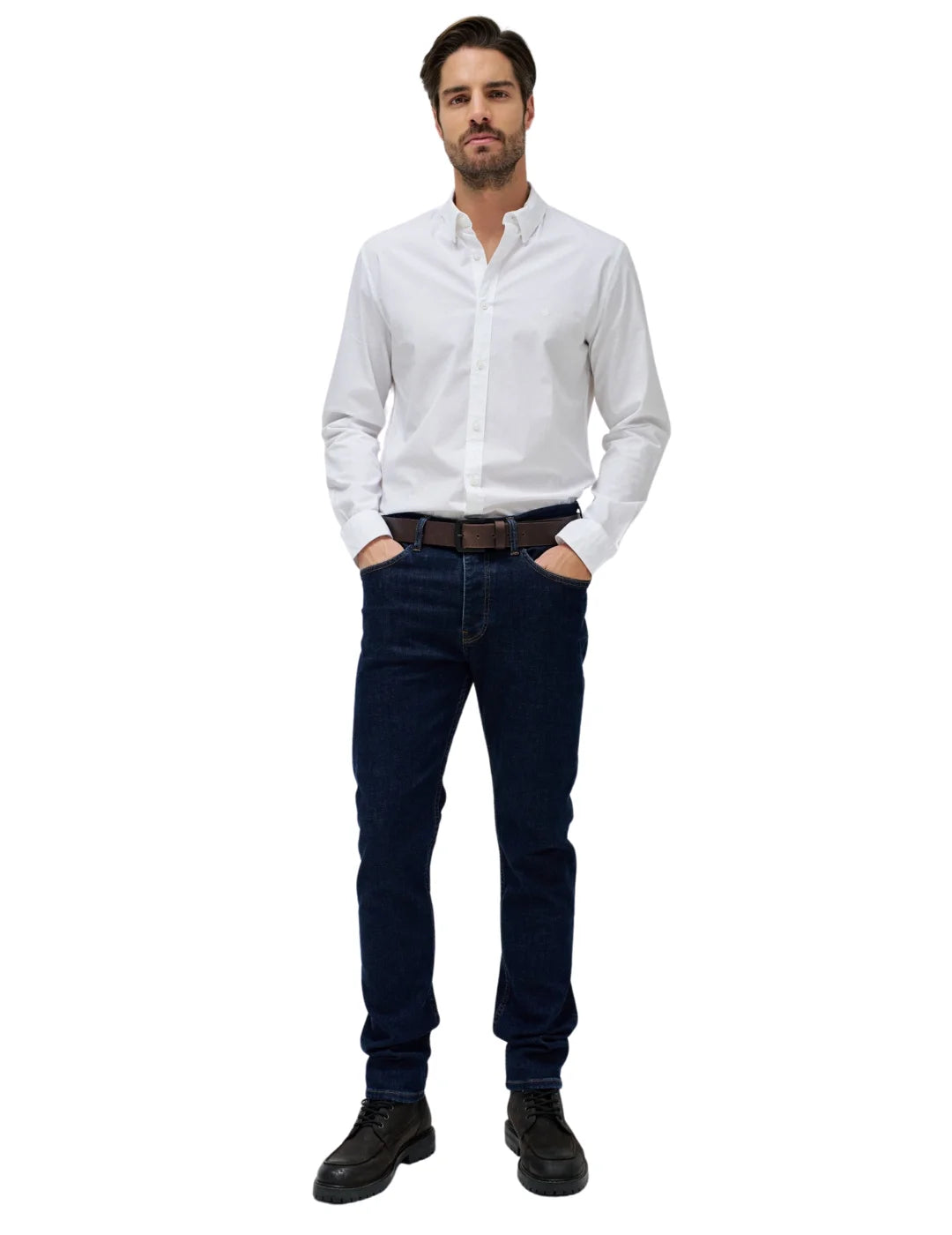 Camisa Lisa Elástica Salsa Blanco | Bicos de Fío