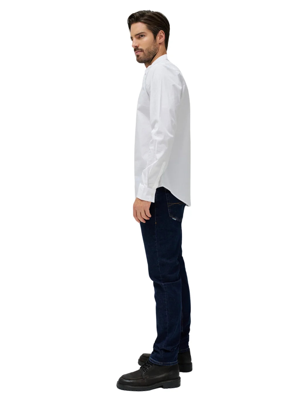 Camisa Lisa Elástica Salsa Blanco | Bicos de Fío