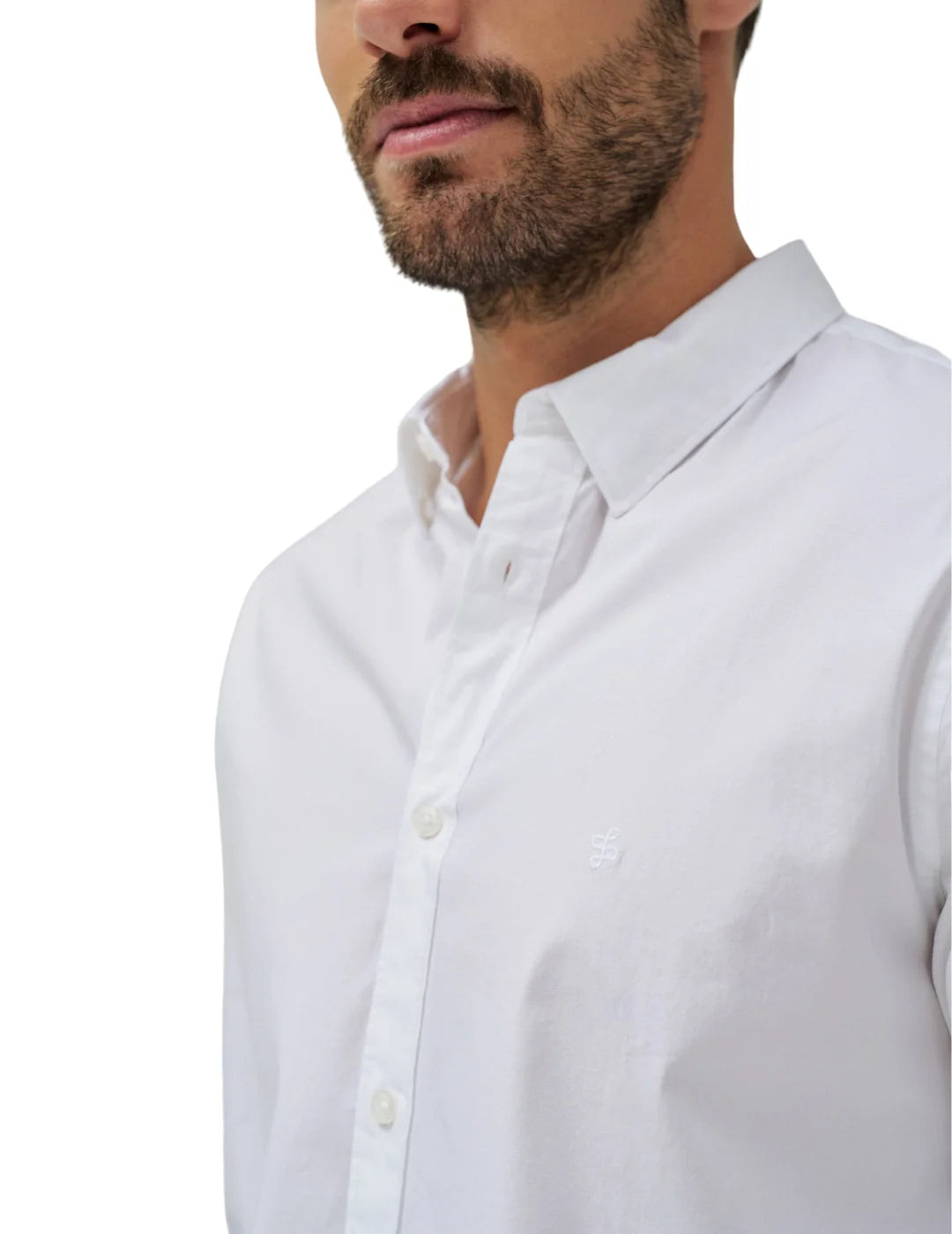 Camisa Lisa Elástica Salsa Blanco | Bicos de Fío